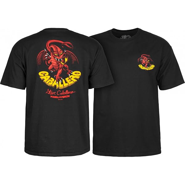 Amazon | Powell Peralta Dragons ロゴ Tシャツ, ホワイト, Small | T